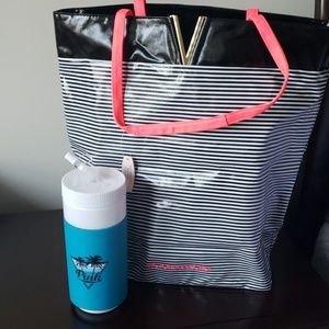 Victoria Secret tote and water bottle